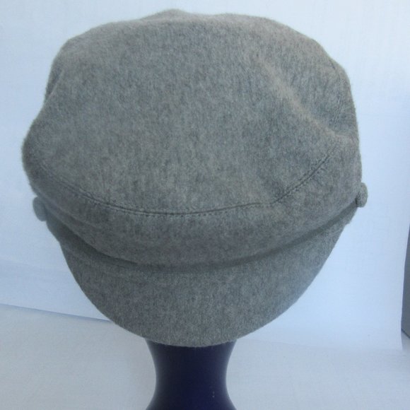 Eugenia Kim cashmere felt cap. Grey. Slips on. 100% Cashmere. Made in USA - Picture 6 of 12